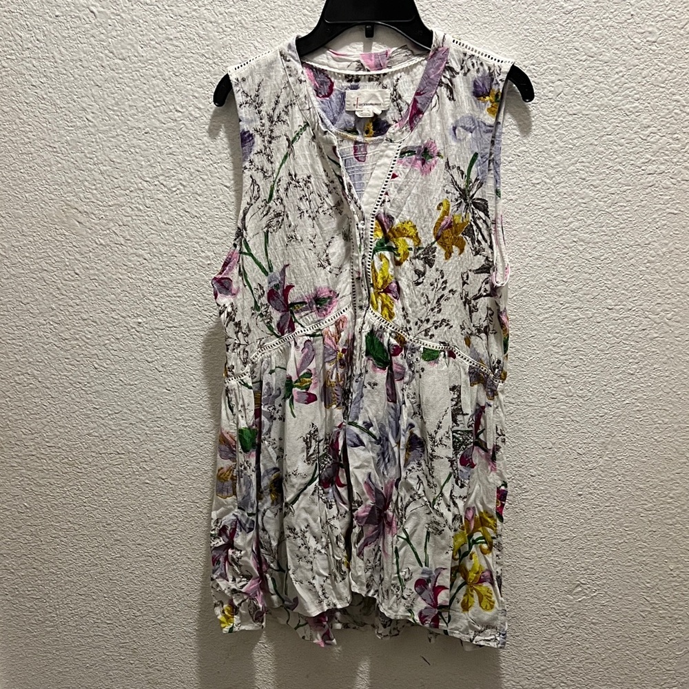 Anthropologie Multicolor Floral Blouse
